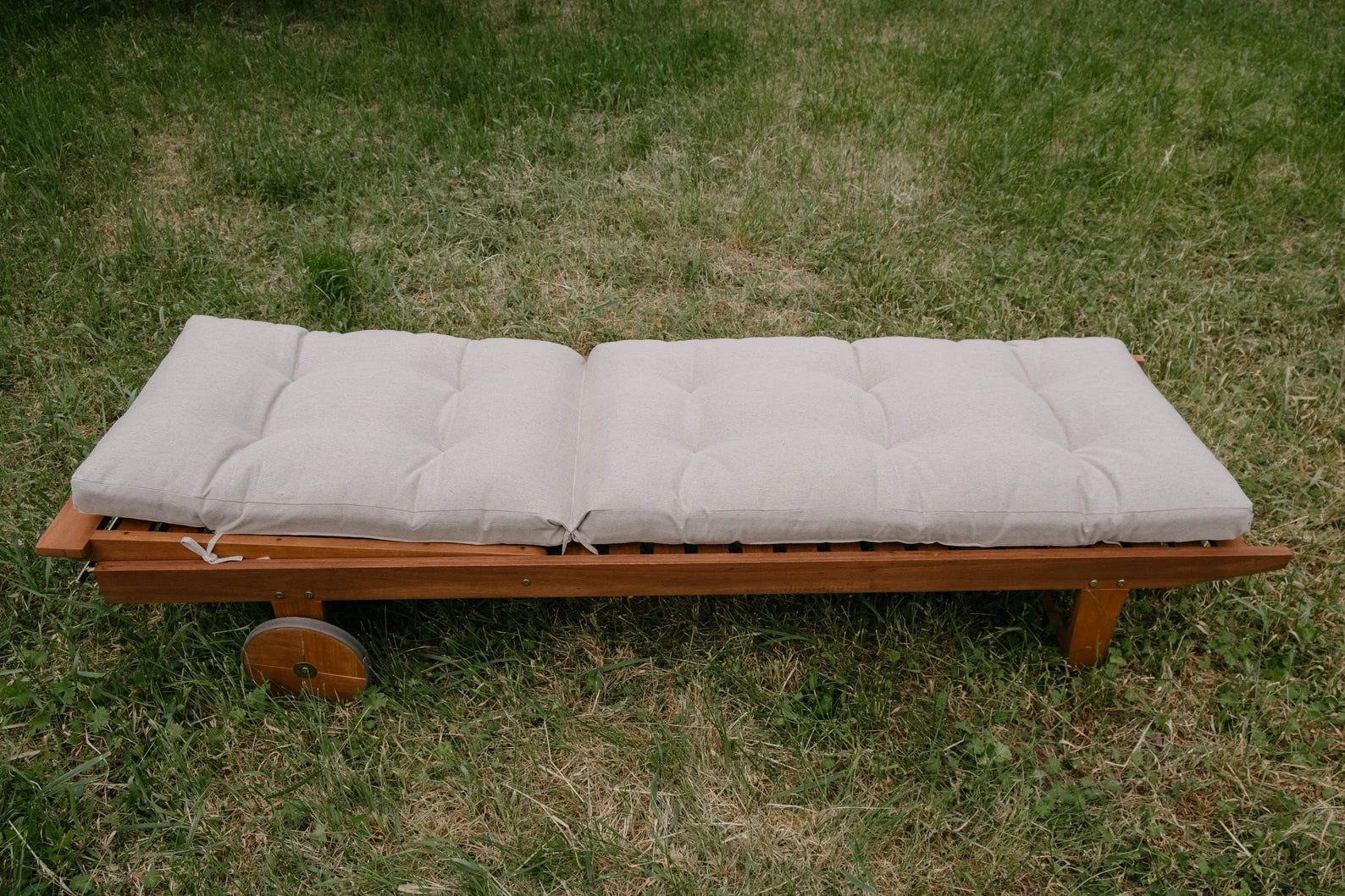Natural Hemp Linen Сushion for Sunbed Sun Lounger Pool Pad Replacement Chair Garden